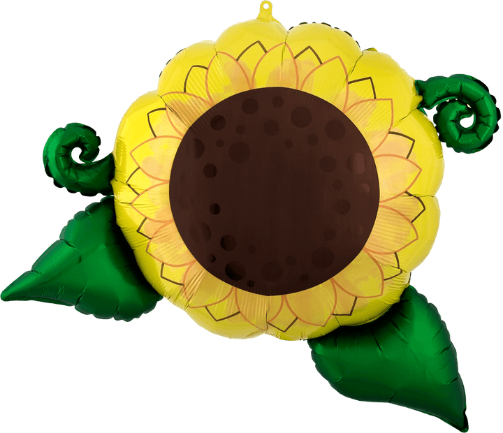 Foil Balloon Satin Infused Sunflower 30inch - balloonsplaceusa