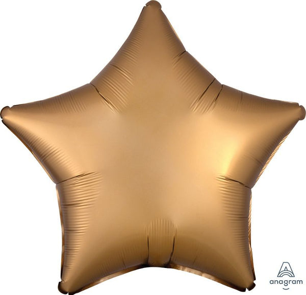 Foil Balloon Satin Luxe Gold Star 18inch - balloonsplaceusa