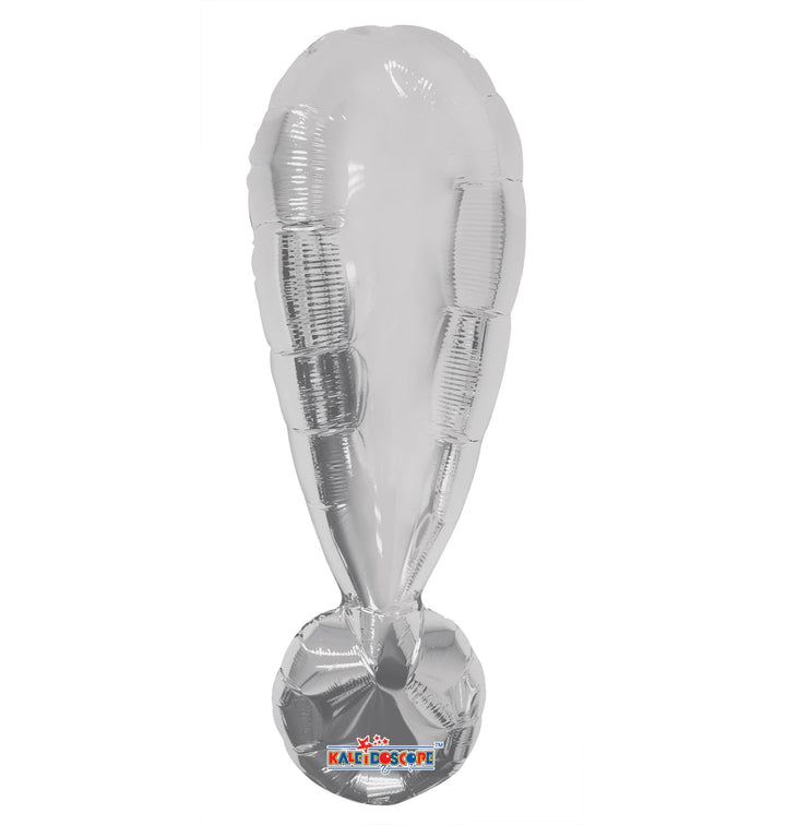 Foil Balloon Silver Exclamation 14inch - balloonsplaceusa