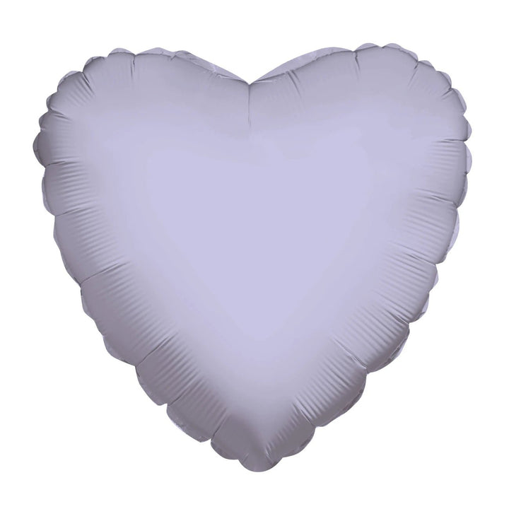 Foil Balloon Solid Heart Lilac 18inch - balloonsplaceusa