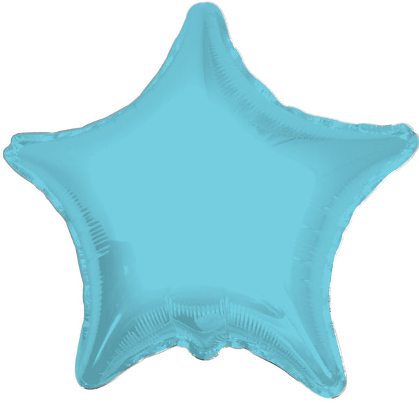 Foil Balloon Solid Star Baby Blue 18inch - balloonsplaceusa