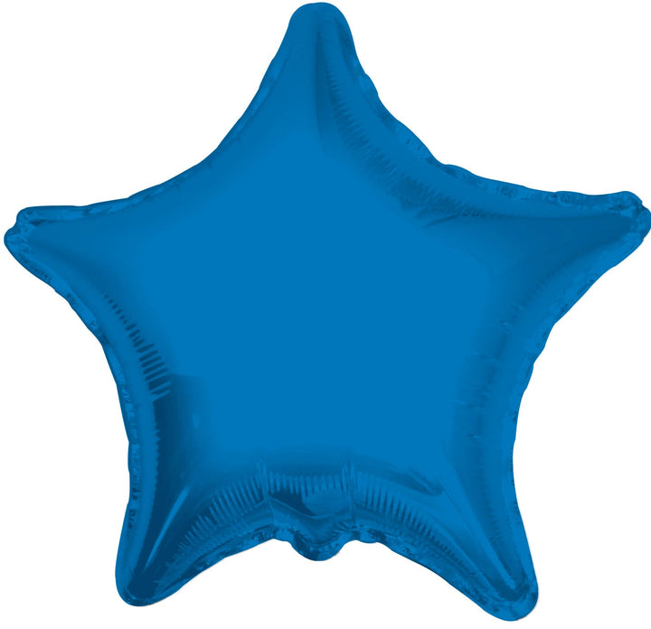 Foil Balloon Star Blue Solid Color 9inch - balloonsplaceusa