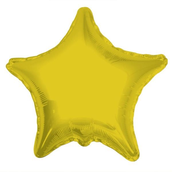Foil Balloon Star Metallic Gold 18inch - balloonsplaceusa