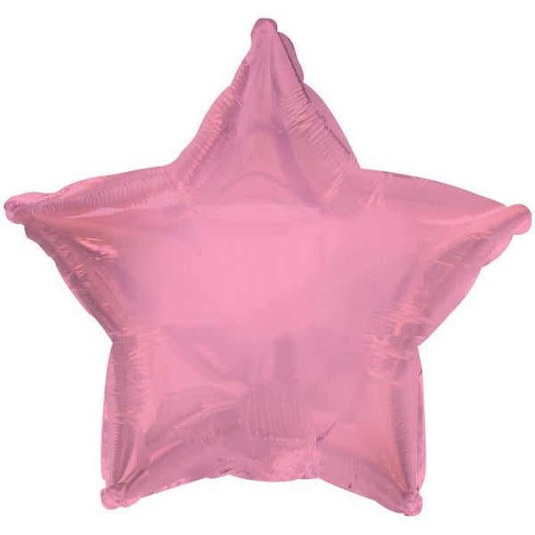 Foil Balloon Star Pink Metallic Color 18inch - balloonsplaceusa