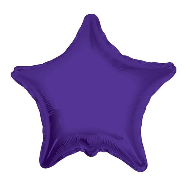 Foil Balloon Star Purple Solid Color 9inch - balloonsplaceusa