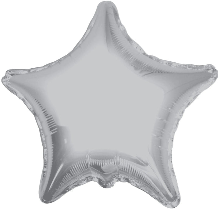 Foil Balloon Star Silver Metallic Color 18inch - balloonsplaceusa
