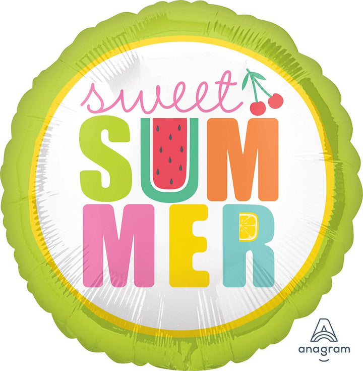 Foil Balloon Sweet Summer 18inch - balloonsplaceusa