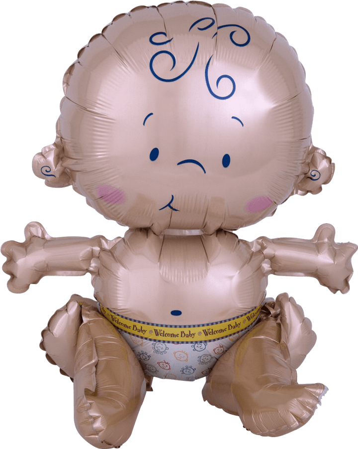 Foil Balloon Welcome Baby Super Shape 24inch - balloonsplaceusa