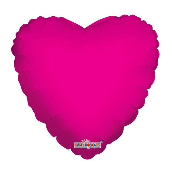 Foil BalloonSolid Heart Hot Pink 18inch - balloonsplaceusa