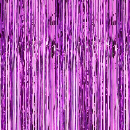 Foil Door Curtain Purple 1CT - balloonsplaceusa