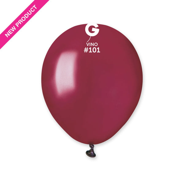 Gemar #101 Vino 5in 100 Count Solid Color - Latex Balloon - balloonsplaceusa