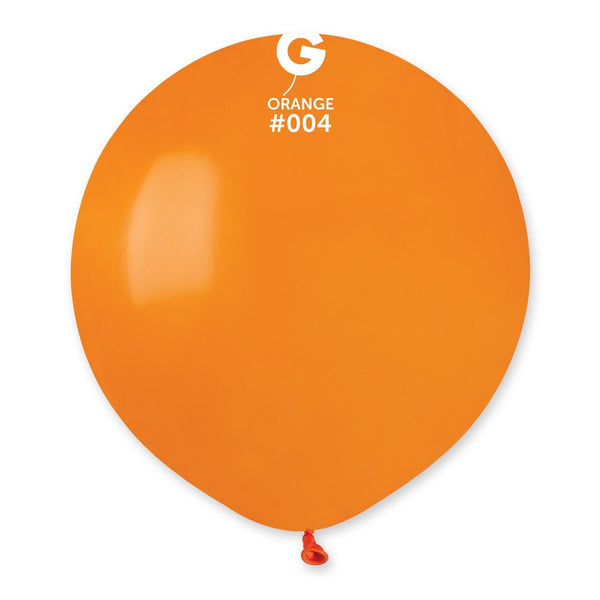 Gemar Latex Balloon #004 Orange 19inch 25 Count Solid Color - balloonsplaceusa