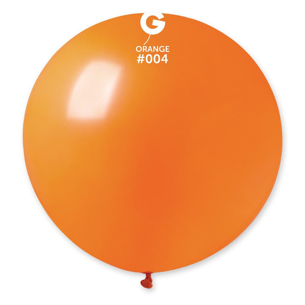 Gemar Latex Balloon #004 Orange 31inch 1 Count Solid Color - balloonsplaceusa