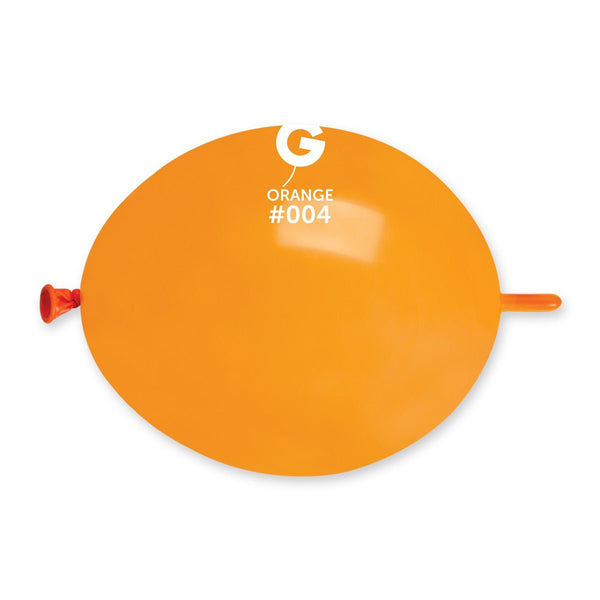 Gemar Latex Balloon #004 Orange 6inch 100 Count Solid Color - balloonsplaceusa