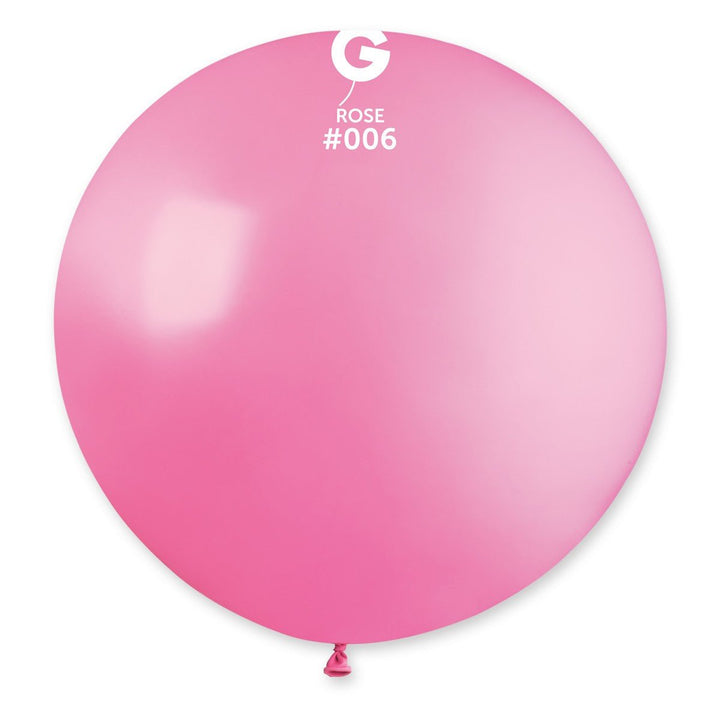 Gemar Latex Balloon #006 Rose 31inch 1 Count Solid Color - balloonsplaceusa