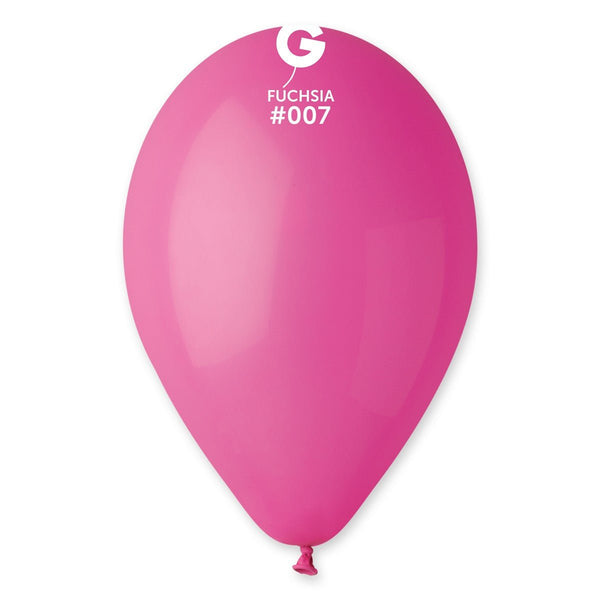 Gemar Latex Balloon #007 Fuchsia 12inch 50 Count Solid Color - balloonsplaceusa