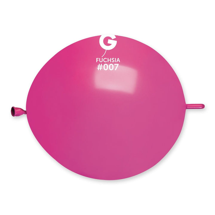 Gemar Latex Balloon #007 Fuchsia 13inch 50 Count Solid Color - balloonsplaceusa
