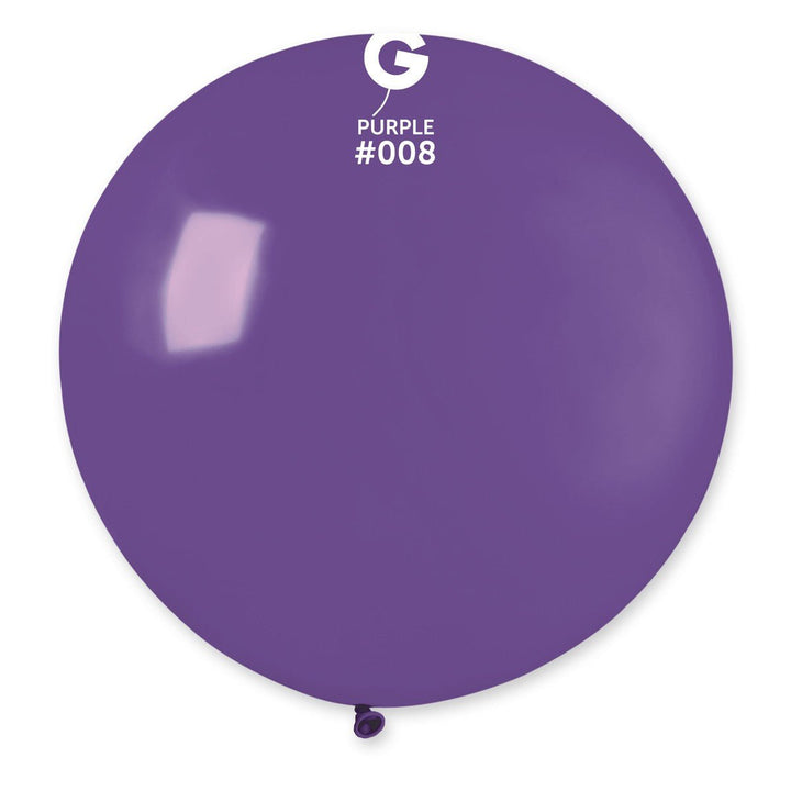 Gemar Latex Balloon #008 Purple 31inch 1 Count Solid Color - balloonsplaceusa