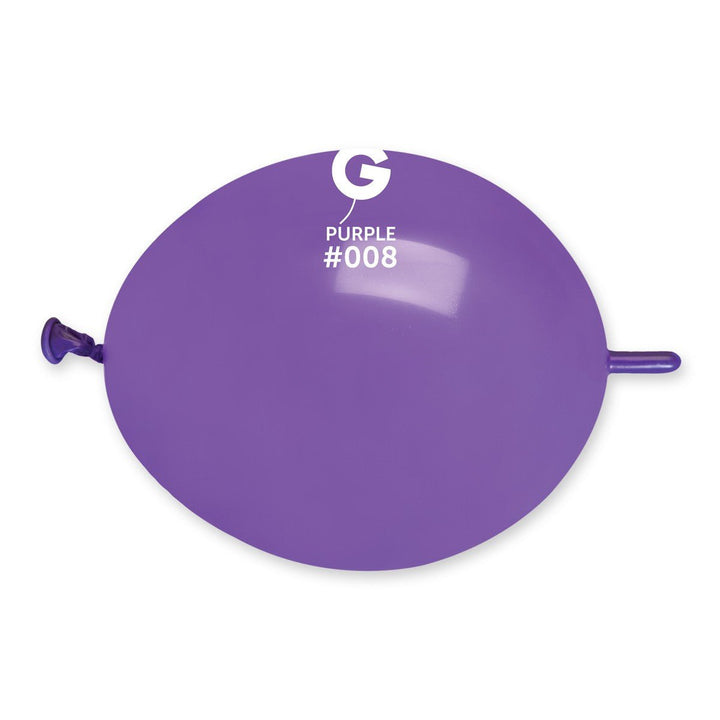 Gemar Latex Balloon #008 Purple 6inch 100 Count Solid Color - balloonsplaceusa