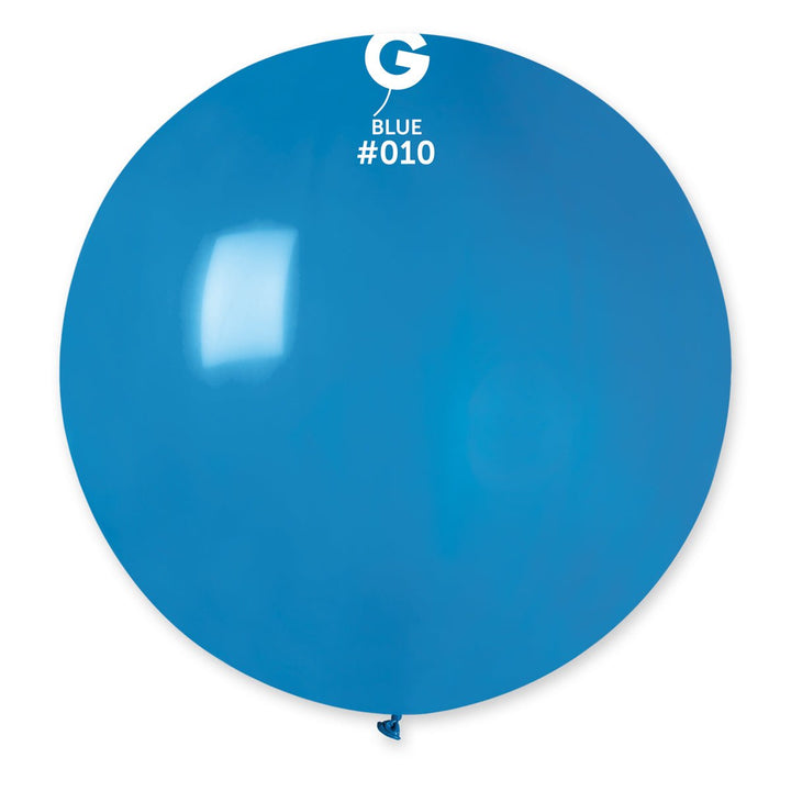 Gemar Latex Balloon #010 Blue 31inch 1 Count Solid Color - balloonsplaceusa