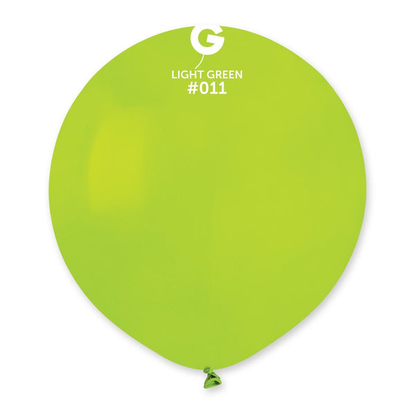 Gemar Latex Balloon #011 Light Green 19inch 25 Count Solid Color - balloonsplaceusa