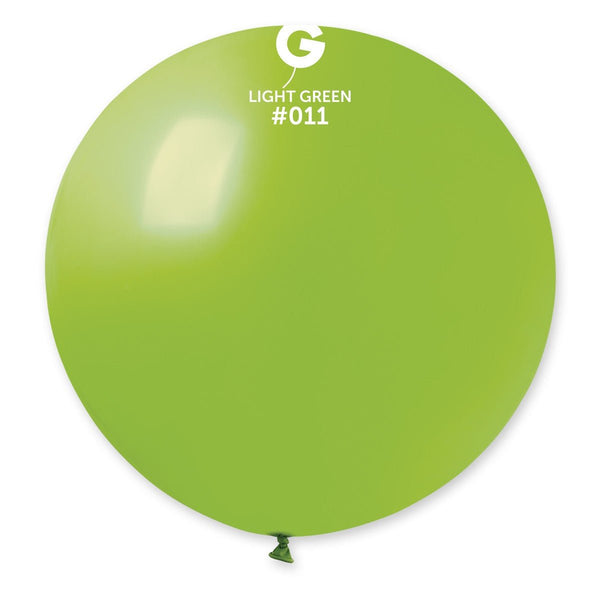 Gemar Latex Balloon #011 Light Green 31inch 1 Count Solid Color - balloonsplaceusa