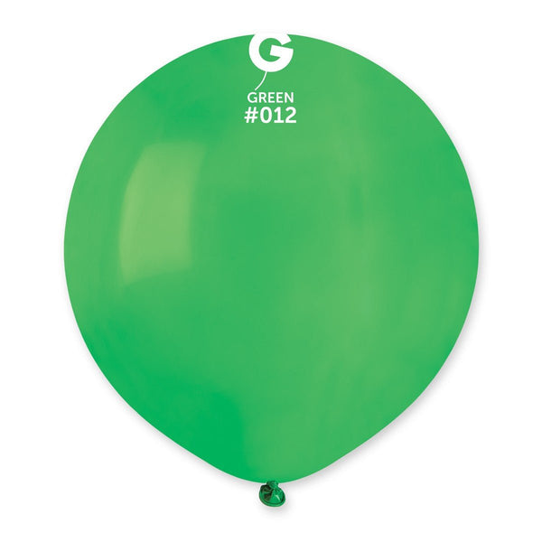 Gemar Latex Balloon #012 Green 19inch 25 Count Solid Color - balloonsplaceusa