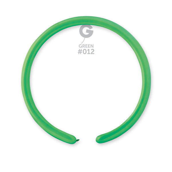 Gemar Latex Balloon #012 Green 1inch 50 Count Solid Color - balloonsplaceusa
