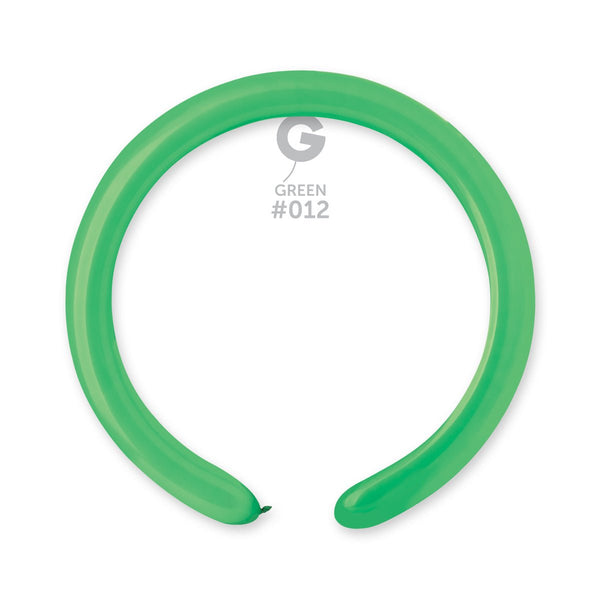 Gemar Latex Balloon #012 Green 2inch 50 Count Solid Color - balloonsplaceusa