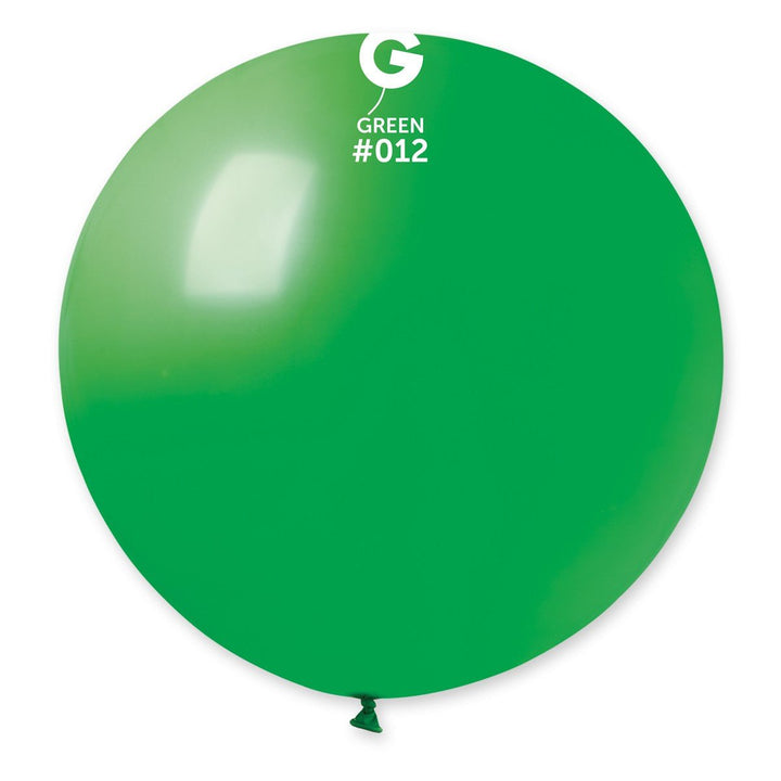 Gemar Latex Balloon #012 Green 31inch 1 Count Solid Color - balloonsplaceusa