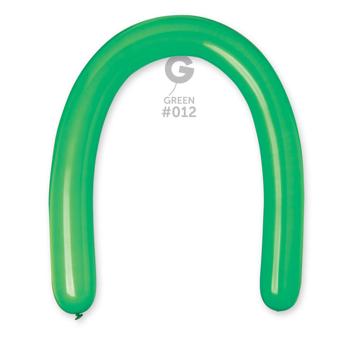 Gemar Latex Balloon #012 Green 3inch 50 Count Solid Color - balloonsplaceusa