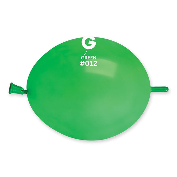 Gemar Latex Balloon #012 Green 6inch 100 Count Solid Color - balloonsplaceusa