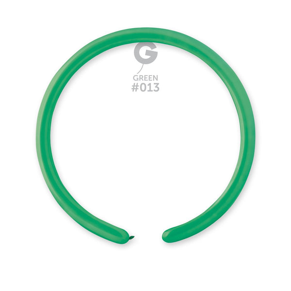 Gemar Latex Balloon #013 Green 1inch 50 Count Solid Color - balloonsplaceusa