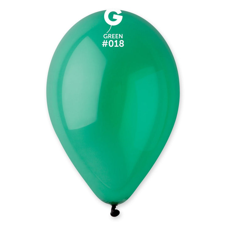 Gemar Latex Balloon #018 Green 12inch 50 Count Crystal Color - balloonsplaceusa
