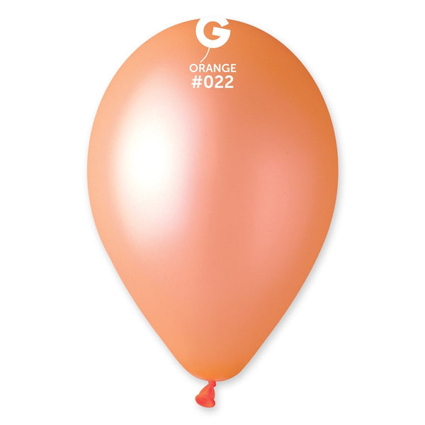 Gemar Latex Balloon #022 Orange 12inch 50 Count Neon Color - balloonsplaceusa