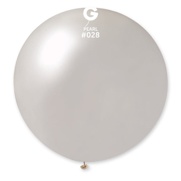 Gemar Latex Balloon #028 Pearl 31inch 1 Count Metal Color - balloonsplaceusa