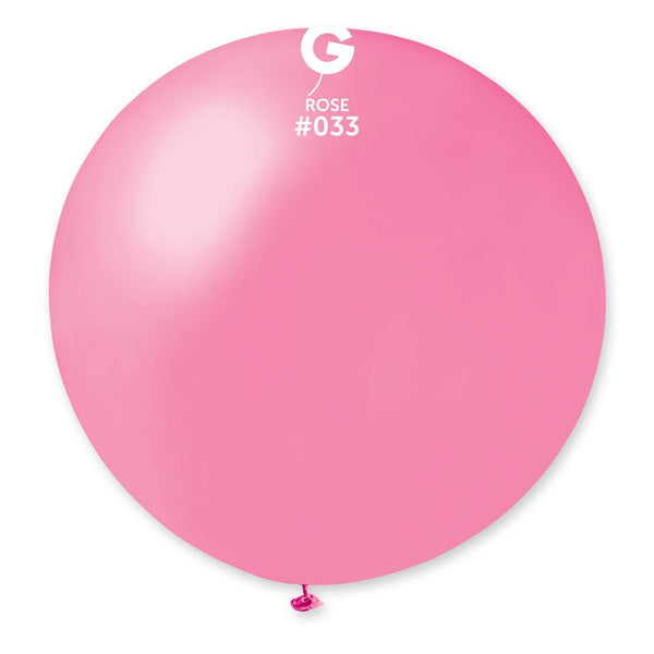 Gemar Latex Balloon #033 Rose 31inch 1 Count Metal Color - balloonsplaceusa