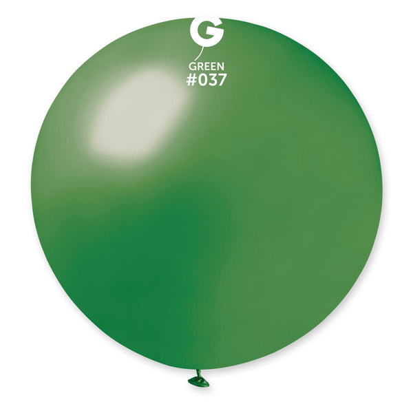 Gemar Latex Balloon #037 Green 31inch 1 Count Metal Color - balloonsplaceusa