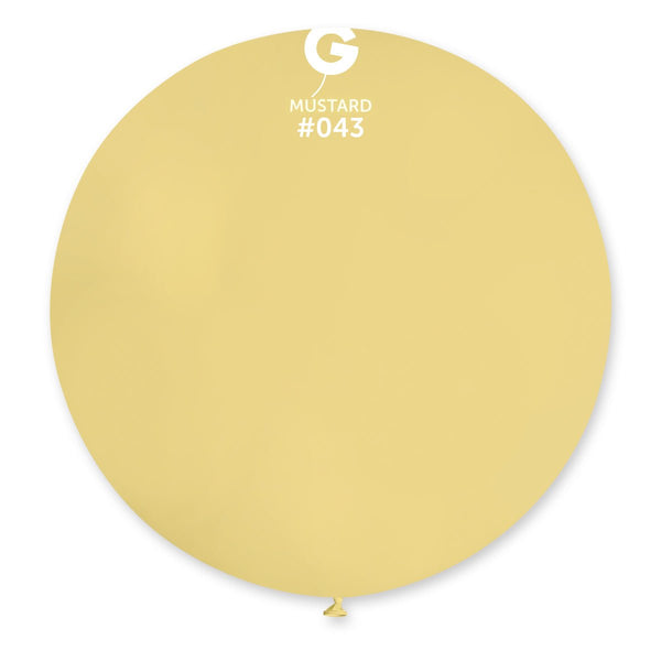 Gemar Latex Balloon #043 Mustard 31inch 1 Count Solid Color - balloonsplaceusa