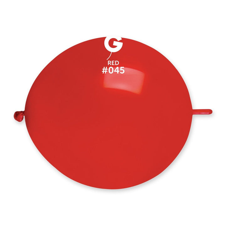 Gemar Latex Balloon #045 Red 13inch 50 Count Solid Color - balloonsplaceusa
