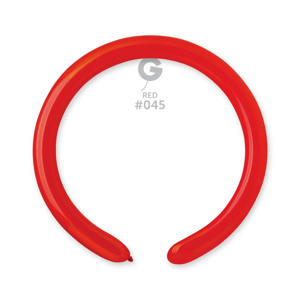 Gemar Latex Balloon #045 Red 2inch 50 Count Solid Color - balloonsplaceusa