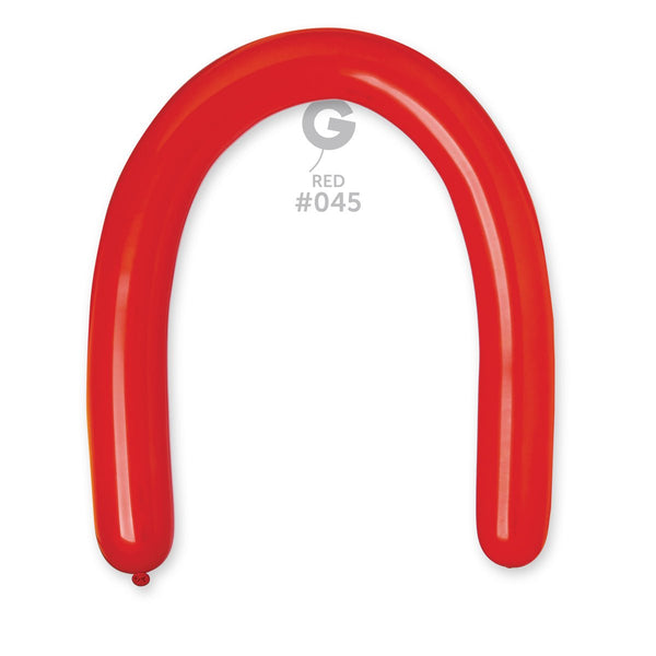 Gemar Latex Balloon #045 Red 3inch 50 Count Solid Color - balloonsplaceusa