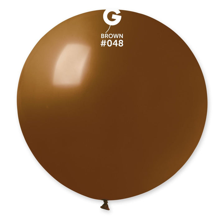 Gemar Latex Balloon #048 Brown 31inch 1 Count Solid Color - balloonsplaceusa