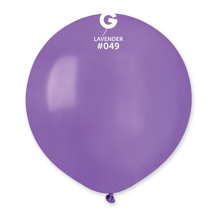 Gemar Latex Balloon #049 Lavender 19inch 25 Count Solid Color - balloonsplaceusa