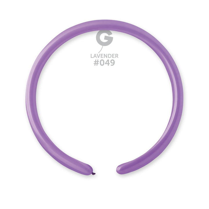 Gemar Latex Balloon #049 Lavender 1inch 50 Count Solid Color - balloonsplaceusa