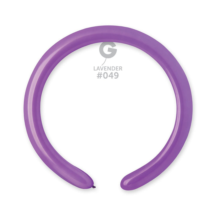 Gemar Latex Balloon #049 Lavender 2inch 50 Count Solid Color - balloonsplaceusa