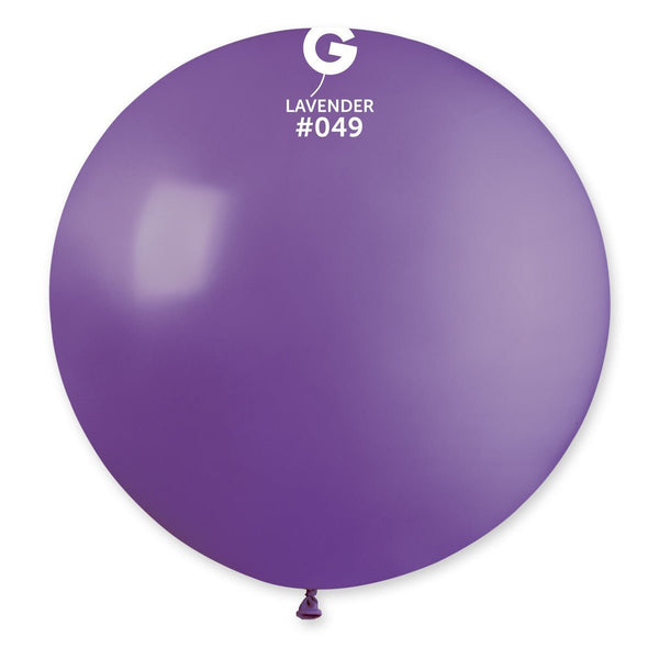 Gemar Latex Balloon #049 Lavender 31inch 1 Count Solid Color - balloonsplaceusa