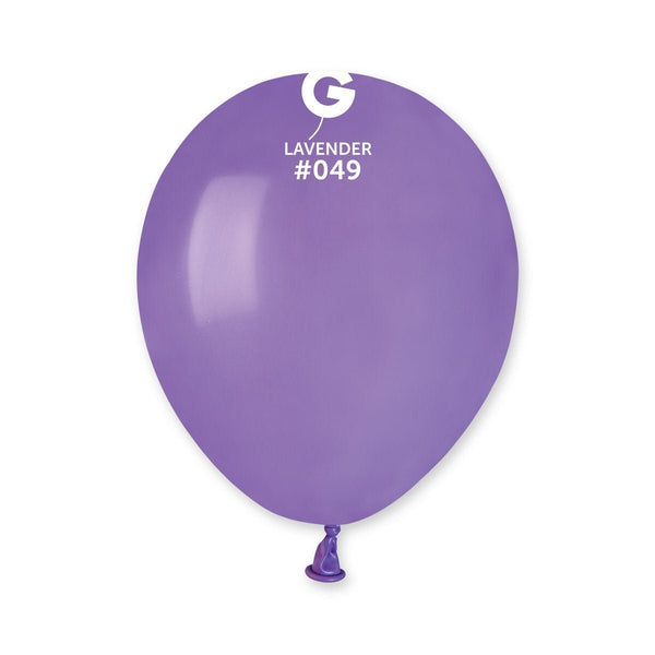 Gemar Latex Balloon #049 Lavender 5inch 100 Count Solid Color - balloonsplaceusa