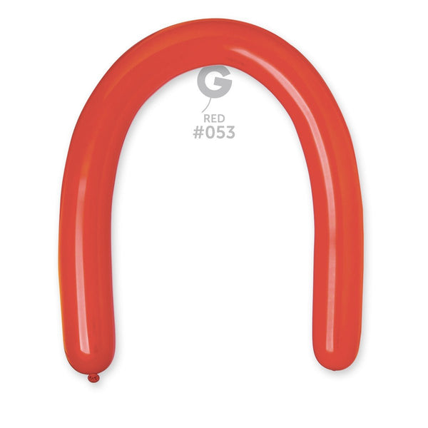 Gemar Latex Balloon #053 Red 3inch 50 Count Metal Color - balloonsplaceusa