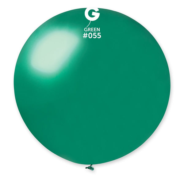 Gemar Latex Balloon #055 Green 31inch 1 Count Metal Color - balloonsplaceusa